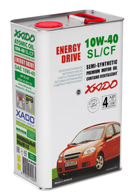 Моторное масло Xado Atomic Oil SL/CF 10W-40, 4л